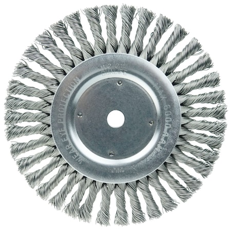 Weiler 8" Cable Twist Knot Wire Wheel, .023" Steel Fill, 5/8" Arbor Hole 8615